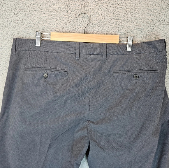 Bonobos Thursday Slim Mens Pants sz 40x32 Small Plaid Grays & Blues Pockets - Picture 5 of 10